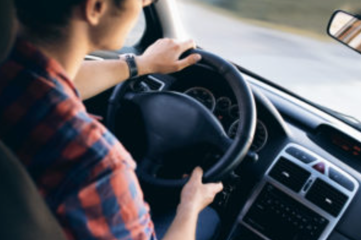 girl driving a car